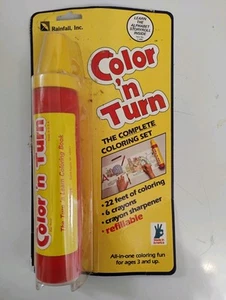 1987 RAINFALL INC COLOR N TURN KIDS LEARNING COLORING SET NOS CASE OF 12 - Picture 1 of 7
