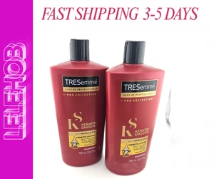 ⭐SPEDIZIONE VELOCE⭐ 2X Tresemme Shampoo Liscio alla Cheratina con Olio di Marula 700 ml - Foto 1 di 1