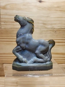 Boyd Art Glass Violet Slate Joey Horse - Picture 1 of 11