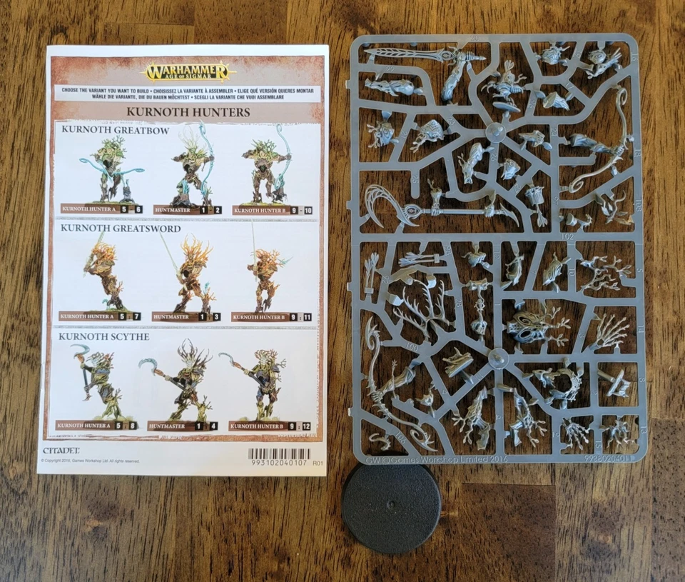 Warhammer Age of Sigmar Sylvaneth 1x Kurnoth Hunter modelo único Foto 1 de 1