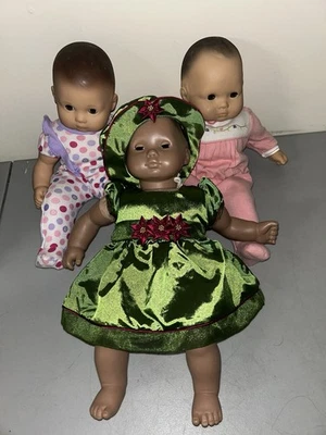 Lot Of 3 Play Condition Bitty Babies W/ Clothes! Odor - Image 1 of 4