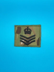 Parche de rango del ejército británico CIIIR - MTP u OG - LCpl, Cpl, Sgt, SSgt, WO2, WO1, Colo - Imagen 1 de 2