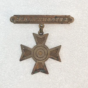 Original WWI US Army Sharpshooter Pin Marksmanship Badge Estate - Picture 1 of 8