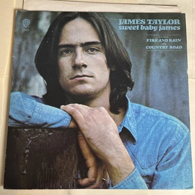 JAMES TAYLOR Sweet Baby James 1970 Vinyl LP WARNER WS 1843 Green Label POSTER! Foto 1 de 4