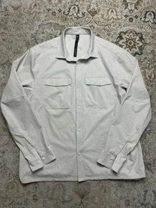 Lululemon Shirt Long Sleeve Snap Geometric Airing Easy Overshirt Men’s XXL EUC - Picture 1 of 5