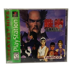 Tekken 2 PlayStation 1 PS1 Game Complete CIB Namco Fighting Game Hits - Picture 1 of 3