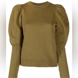 Sudadera Pullover ULLA JOHNSON PUFF Manga Verde XS (P) - Imagen 1 de 5