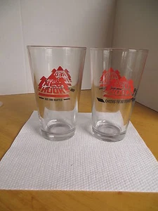 Vaso de cerveza/pub Red Hook 16 oz. Par (2) 30 años Publicidad de bar de aniversario - Imagen 1 de 1