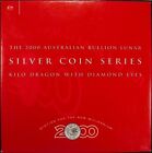 2000 Silver Lunar Kilogram Unc Coin Diamond Eyes