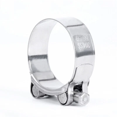 10 x Stainless Steel Hose Clamp 23mm to 25mm T-bolt Clamps Clips - Image 1 of 4