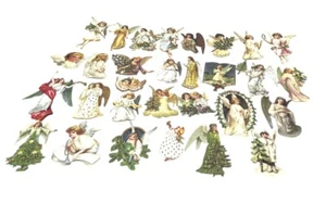 Victorian Angels & Cherubs Die Cut 3D Scrap Paper Christmas Decoration 30 Pcs - Picture 1 of 8