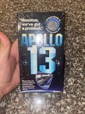 Apollo 13: 25th Anniversary Video & Commemorative Pin - New & Sealed - VHS - Image 1 of 4