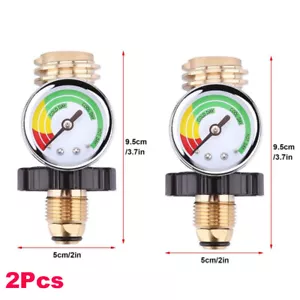 2PCS LP Upgraded Propane Tank Gauge Level Indicator for 5-100lb QCC1 Connect BBQ - Picture 1 of 8