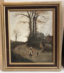British School Oil On Board - Mid 20th Century - Lowry & Bradley Era - Picture 1 of 8