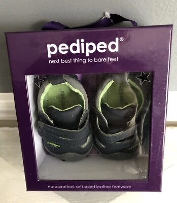 Nuevo en caja Pediped - Zapatos para cuna para niños - "Jax Navy" - Talla 0-6 meses/X-pequeños Foto 1 de 4