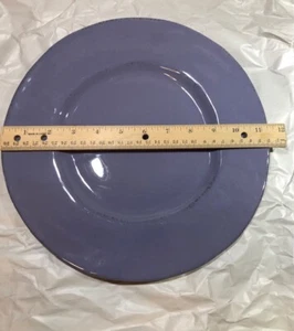 Pier 1 Nuevo Organic Viola Lavender Dinner Plate Hand painted Earthenware Italy - Picture 1 of 2