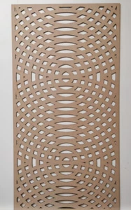 Gabinete de radiador cribado decorativo corte láser 3,4 y 6 mm panel MDF patrón DF1 - Imagen 1 de 1