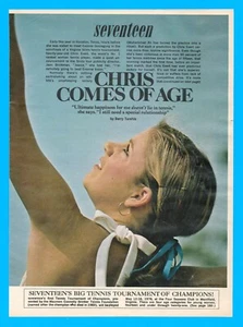 1975 Chris Evert tennis Champion MAGAZINE ARTICLE 5 page - Picture 1 of 7