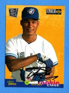 1995 Collector's Choice SE Silver Sig #14 Robert Perez Rookie Class Blue Jays - Picture 1 of 1