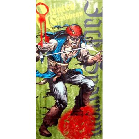 Disney Pirates of the Caribbean Captain Jack Sparrow Cartoon Beach Towel Cover