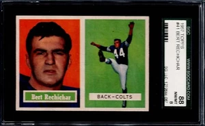 SGC 8 1957 Topps #41 Bert Rechichar 8 casi nuevo-como nuevo, centrado - Colts - Imagen 1 de 2