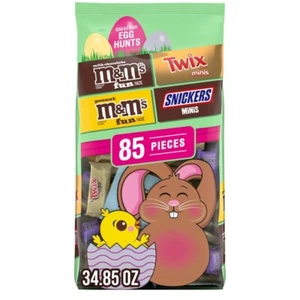 Mars M&M'S, SNICKERS & TWIX Milk Chocolate Candy Easter Basket Stuffers, - Picture 1 of 4