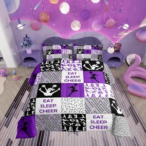 Feelyou Cheer Comforter Set for Kids Boys Girls Gymnastics Comforter Full Siz... - Picture 1 of 7