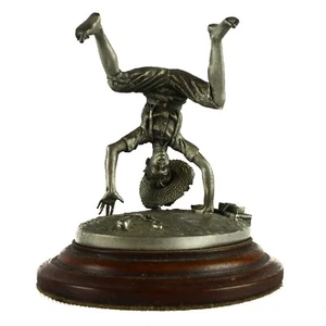Norman Rockwell Summer Vacation GORHAM Pewter Figurine Metal Sculpture Upside - Picture 1 of 12