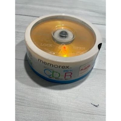 Memorex 冷色 25 包 CD-RW 80 分钟 全新 — 第 1/4 张图片