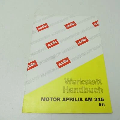 original Aprilia Motor Typ AM 345 Werkstatthandbuch Reparaturanleitung Handbuch - Bild 1 von 4