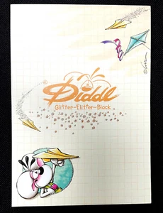 Diddl Glitter-Flitter-Block A6 mit 27 Blatt Nr. 105 Kleiner Flugschüler - Bild 1 von 5