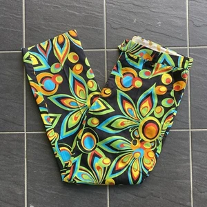 Loud Mouth Golf Rainbow Floral Trouser Pants Men’s Size 38 Outdoor Golfing - Foto 1 di 17