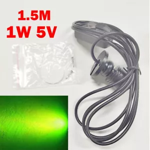 USB Mini LED Spotlight 1W 5V Green Surface Mounted For Display Cabinet Showcase - Picture 1 of 17