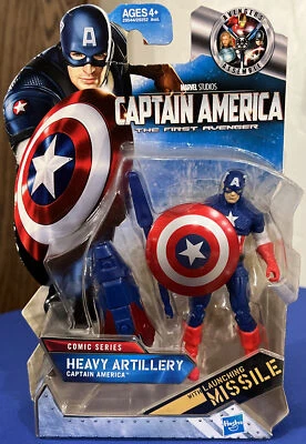Marvel CAPTAIN AMERICA First Avenger Comic Series HEAVY ARTILLERY Hasbro 2010 - Imagem 1 de 4
