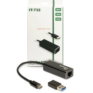 Inter-Tech Argus IT-732 USB-C Gigabit Ethernet LAN Adapter - Photo 1/4