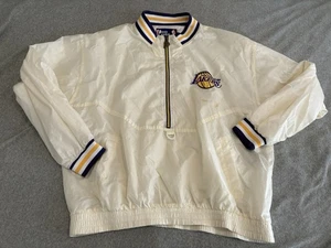 Vintage Pro Player Los Angeles Lakers NBA Half Zip Windbreaker Jacket XXL 2XL - Picture 1 of 11