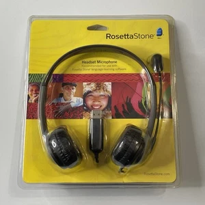 New Sealed Rosetta Stone Headset Microphone USB For Language Learning Software - Picture 1 of 3