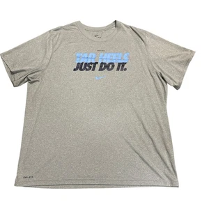 T-Shirt Uomo Nike Dri-Fit - Carolina TARHEELS Just Do It - XXL 2XL - Foto 1 di 3