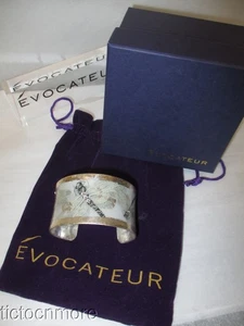 DESIGNER EVOCATEUR DRAGONFLY GARDEN CORSET CUFF BRACELET GN-181-5SC RETIRED NOS - Picture 1 of 5