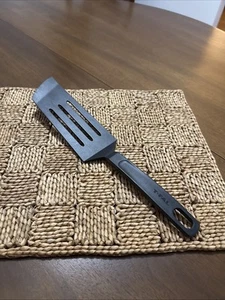 T-Fal Black Nylon Fish Spatula Slotted Turner Long Blade Angled Flipper - Picture 1 of 8