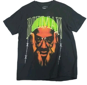 Dennis Rodman Bulls T-Shirt Mens Large Black Rap Tee 90s Inspired Made In USA - Picture 1 of 6
