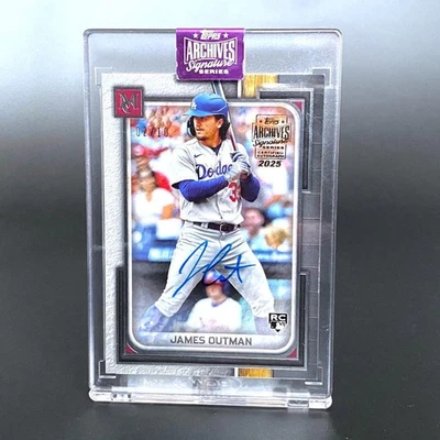 2023 Topps Archives Signatures James Outman Los Ageles Dodgers RC Auto /10 #23 - Image 1 of 4