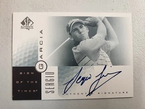 Auténtico Sign of the Times 2001 SP Bernhard Langer #BL automático - Imagen 1 de 3