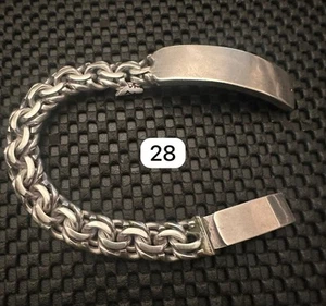 Silver .925 Chino link, bracelet , 84 Grams, 8 1/2 inches - Picture 1 of 3
