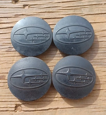 Subaru Forester Impreza Legacy center cap set of 4, 2005-2016 p/n 28821 SA030 B - Image 1 of 3