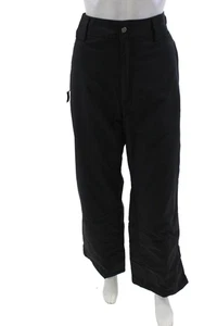 Fera Skiwear Mens Zip Ankle Straight Leg Snow Pants Solid Black Size XL - Picture 1 of 5