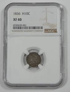 1836 Capped Bust Silver Half Dime CERTIFIED NGC XF 40 5c - Picture 1 of 4
