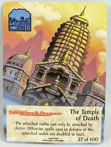 AD&D SPELLFIRE 1st Ed 27/100 THE TEMPLE OF DEATH Runes & Ruins Common Card 1994 - Bild 1 von 2