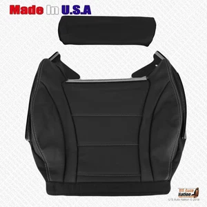 2015 - 2021 Mercedes Benz C400 Front Driver Side Bottom Leather Seat Cover Black - Picture 1 of 8