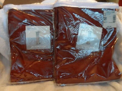 2 paquetes de cortinas de panel abatibles Wendy tierra roja W40 x L84 Foto 1 de 4